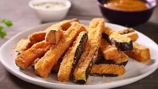 Palitos de Berenjena con miel ¡Un aperitivo fácil y crujiente que conquistará tu paladar!