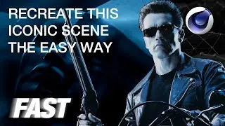 How you can make this iconic scene from Terminator 2 FAST! Using Cinema4D. Recreating the Shot EP1.