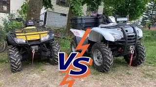 Rancher 420 VS Rancher 350 Drag Race!