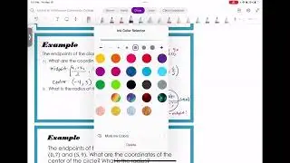 Find the Center & Radius of a Circle using Distance & Midpoint
