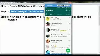 HOW TO DELETE ALL GROUPS CHAT ON WHATSAPP IN SINGLE CLICK