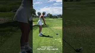 Average driver distances with Paige Spiranac
