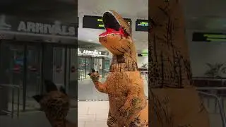Prendo mia MADRE all’Aeroporto✈️ vestito da DINOSAURO🦖😂