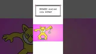 Drowzee Evolves into Hypno! - Pokemon Evolution Animation 