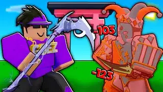 This MYTHICAL SCYTHE 1 Shots EVERYONE In Roblox Bedwars...