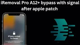 iRemoval PRO A12+ iCloud bypass with signal after apple patch
