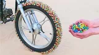 Experiment: Motorbike and Snappers Firecrackers