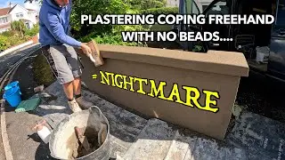 Plastering freehand coping - no beads!