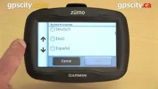 Garmin Zumo 350LM: Language & Keyboard Settings with gpscity.com