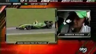 Champ car Push to Pass button at Portland