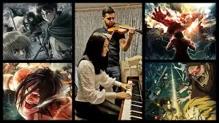 Attack on Titan Soundtrack (進撃の巨人 Атака Титанов) piano & violin cover by Diana & Eric