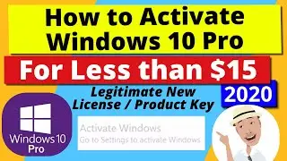 Windows 10 Activate Product Key License for Home or Pro | $15 Cheap & Legal 2020