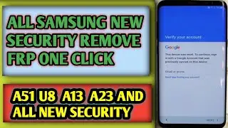 Samsung frp bypass Android 13 | Samsung a13 frp bypass | Samsung new security one-click frp bypass