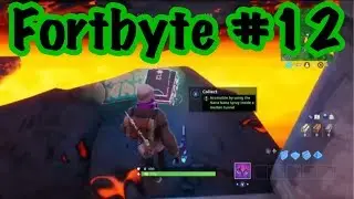 Fortnite FORTBITE #12 Location - Found by using the Nana Nana Spray Inside a Molten Tunnel.