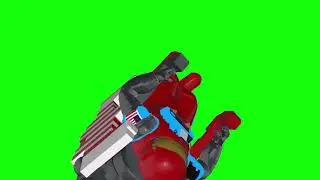 Space, man astronaut animation. Video on chromakey. 3D animation on a green screen. Free video