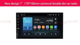 KLYDE new arrival private mould 7inch universal 178*100mm double din car radio with TYPE C connector