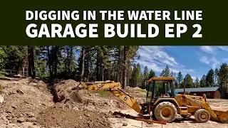 Water Line Install Garage Build diy EP 2