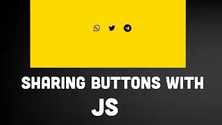 Social media share buttons javascript