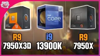 R9 7950X3D vs i9-13900K vs R9 7950X | Real Gaming Benchmark | 1080p