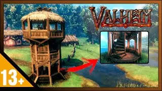 Valheim: How To Build Watchtower - Circular Guard Tower - (Build Guide)