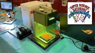 Super Science Saturday 2024 - Zenreich laser demo setup