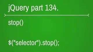 jquery stop function part - 134