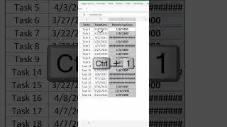 Project deadline tracker by format cells
