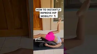 Unlock your hips! ease tight hips fast! #tighthips #hipflexorstretch #pilatesforbackpain