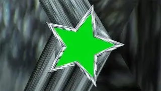 Green Screen transição com espaço na estrela  transition with star space