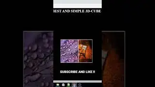 3D rotating cube in HTML CSS with images using Notepad| CSS Animation Effect in detail 