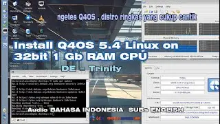 Install Q4OS 4.5.1-n1 Aquarius on 32 bit 1 Gb RAM | Linux Review | DUAL BOOT