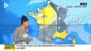 Marlène Duret - Météo iTélé Dimanche 27 juillet 2014