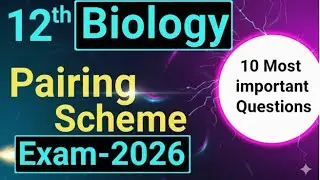 Biology 12th Class Pairing Scheme 2026 | Important Long Questions | F.Sc Part-II