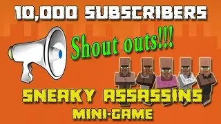 We Reached 10,000 Subscribers!!! | Sneaky Assassins Mini-Game w/ Facecam | Minecraft Ethan