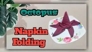 Octopus Napkin Folding | Lipat Serbet Bentuk Gurita 🐙