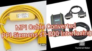 Siemens MPI Master Cable Convert PPI Cable,Program Upload/Download Using MPI Cable s7-200 Plc Cpu224