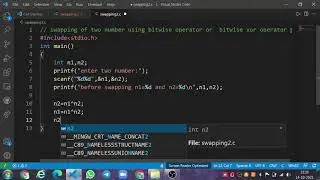 swapping of two number using bitwise operator in c - xor operator | electro4u foundation