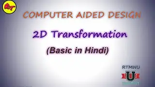2D Transformation Basic (Scaling,Rotation,Translation) - Computer Aided Design | Computer graphics