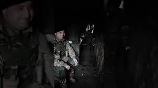 Так выглядят передовые  позиции пехоты. Расстояние до врага 600 метров.