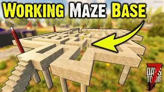 7 Days To Die - Quick Working Maze Base Vs Horde Night Alpha 19