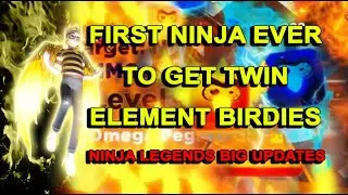🔥 BIG UPDATE!! FIRST NINJA BOUGHT 1% TWIN ELEMENT BIRDIES LIMITED TIME PET ROBLOX ⚡ NINJA LEGENDS