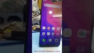 Vivo y91i Front camera not working problem and solution