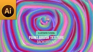 Tutorial: Paint Brush Abstract Background in Illustrator | Vector Painting 