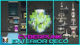 10+ Cyberpunk Exterior Build Ideas - Minecraft 1.17+