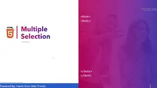 How to create a Multiple Selection in HTML 🔥🔥🔥