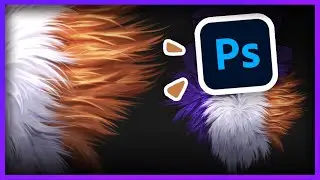 THE SECRET TOOL FOR PAINTING PRO HAIR AND FUR  / Photoshop Art Tutorial Smudge Tool