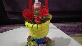Plastik Şişenin Çiçekliğe Dönüşümü | Transformation of Plastic Bottle to Flower Pot| DIY