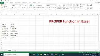 PROPER function In Excel | Muabi Design