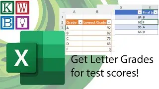 Tutorial: Assign Letter Grades by Range with Index & Match