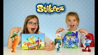 48 STIKEEZ FRUIT AND VEGETABLE VS SMURFS THE LOST VILLAGE LIDL STIKEEZ REVIEW FULL